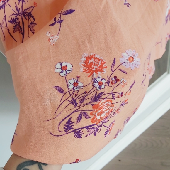 Abound Coral Aster Skater Dress Size M - Picture 6 of 7